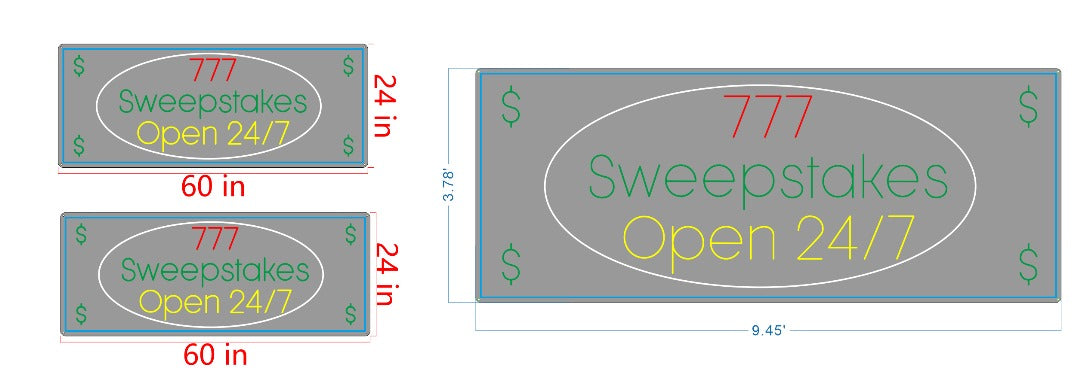 open 24/7 neon signs