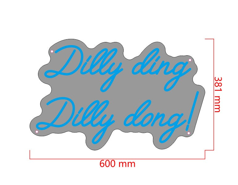 Dilly ding Dilly dong-no dimmer-blue light