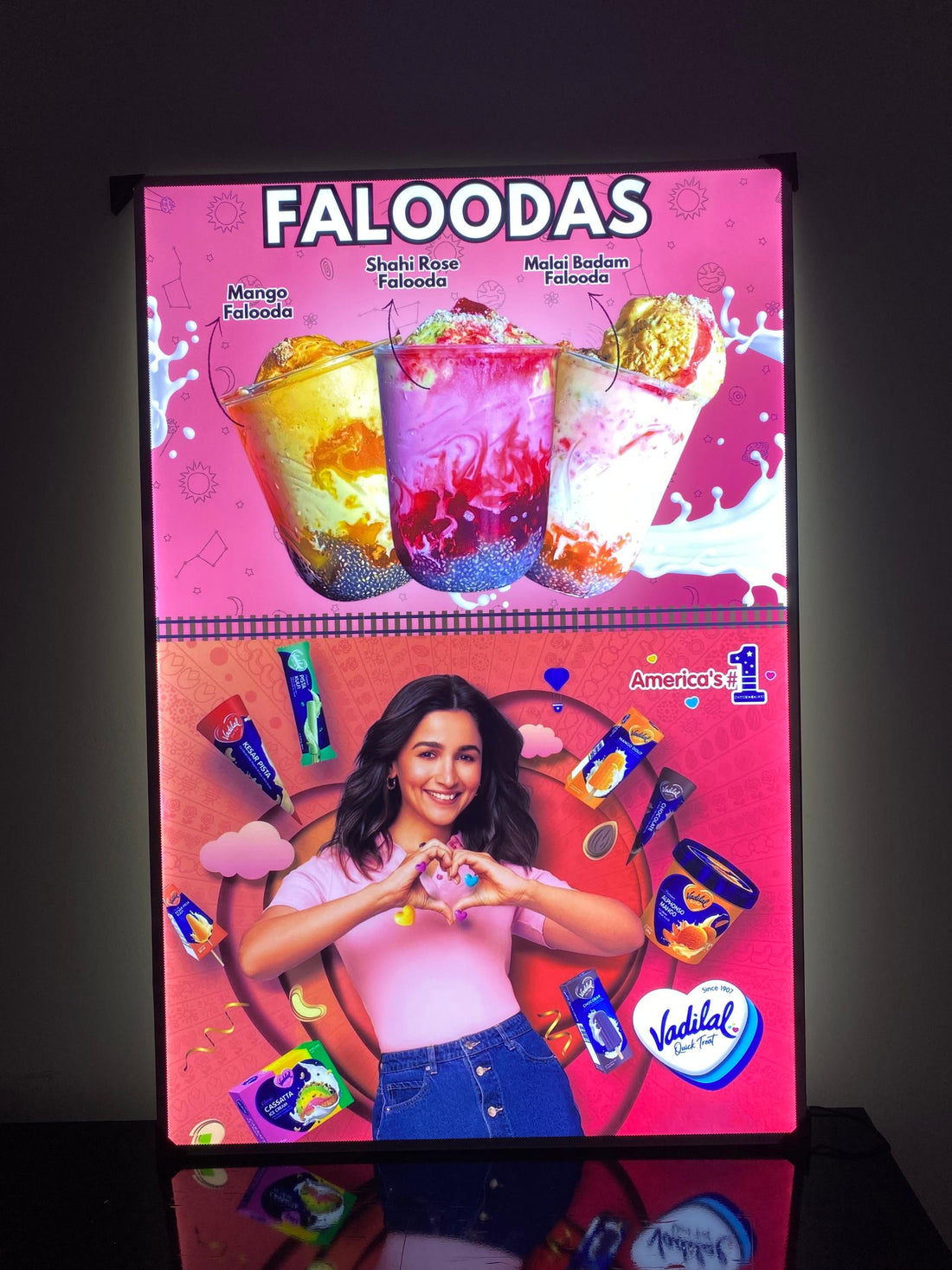 Custom LED aluminum light box