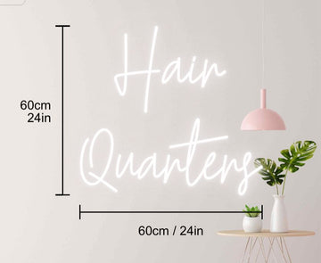 Hair Quarters neon sign 60*60cm