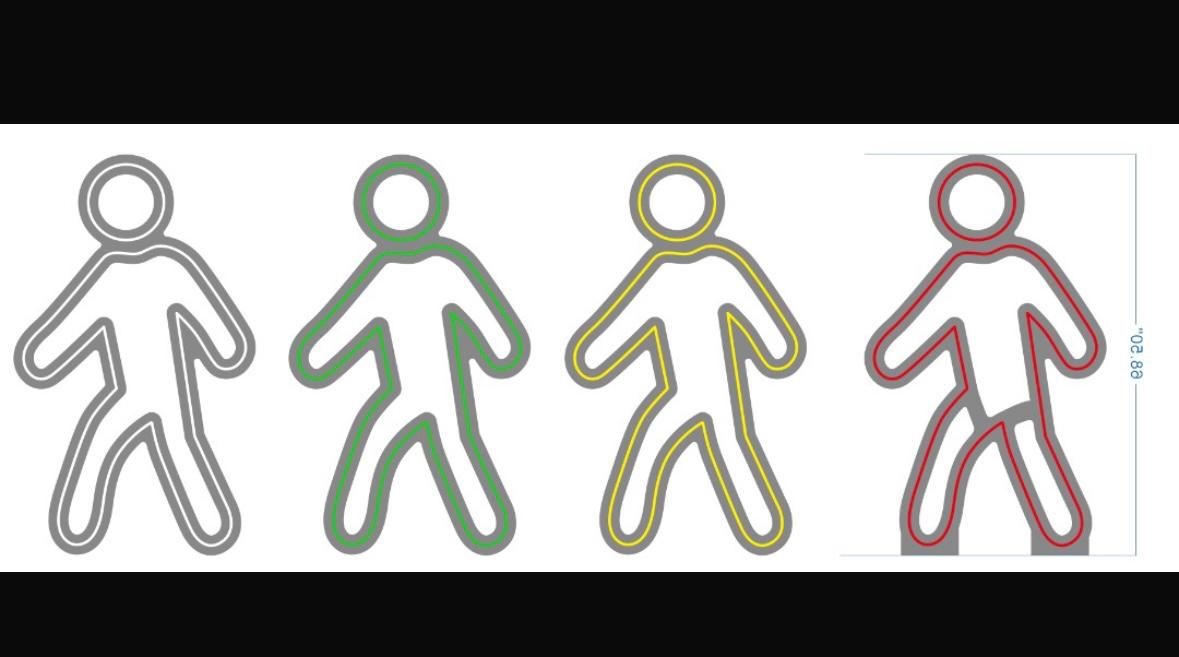 single-sided lit neon sign *4pcs