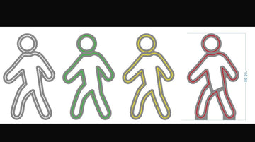 single-sided lit neon sign *4pcs