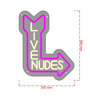 LIVE NUDES NEON SIGN