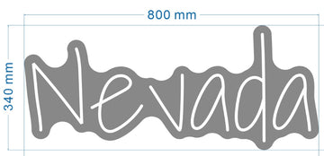 RGB neon sign Nevada 80cm