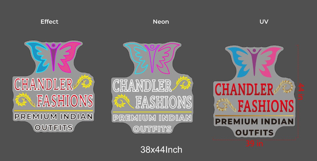 outfits neon sign UV