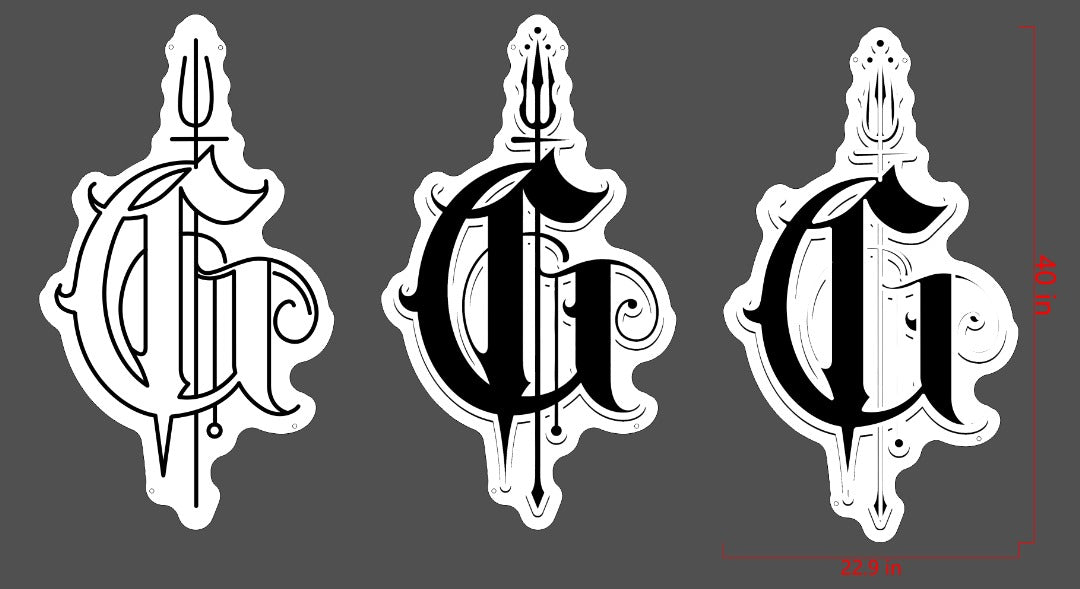 UV printed neon sign