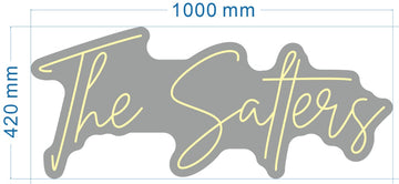 warm white neon sign 100*42cm