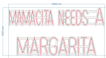 6 pieces cut to letter