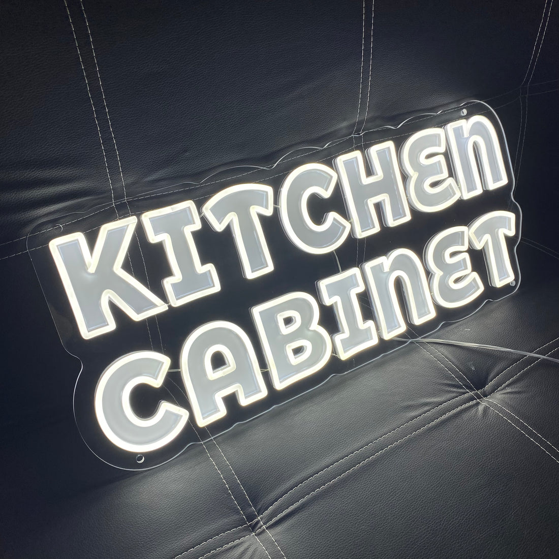 Kitchen Cabinet Neon Sign – LED Light Strip for Under Cabinet Lighting, Home Kitchen Decor, Custom Neon Words for Pantry, Coffee Bar, or Dining Area