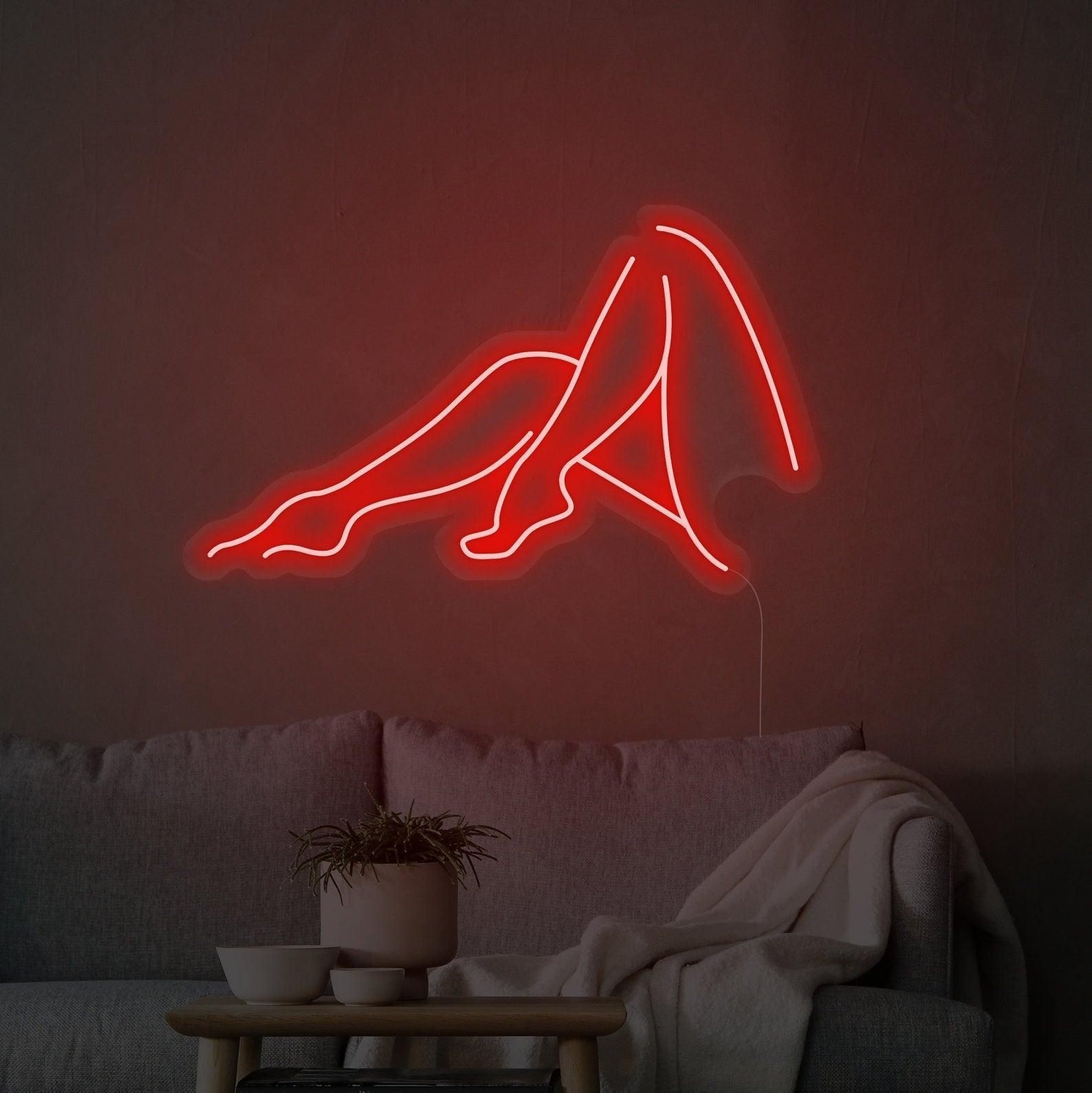 Multi Color Led Legs 'Legs for Days' LED Neon Sign