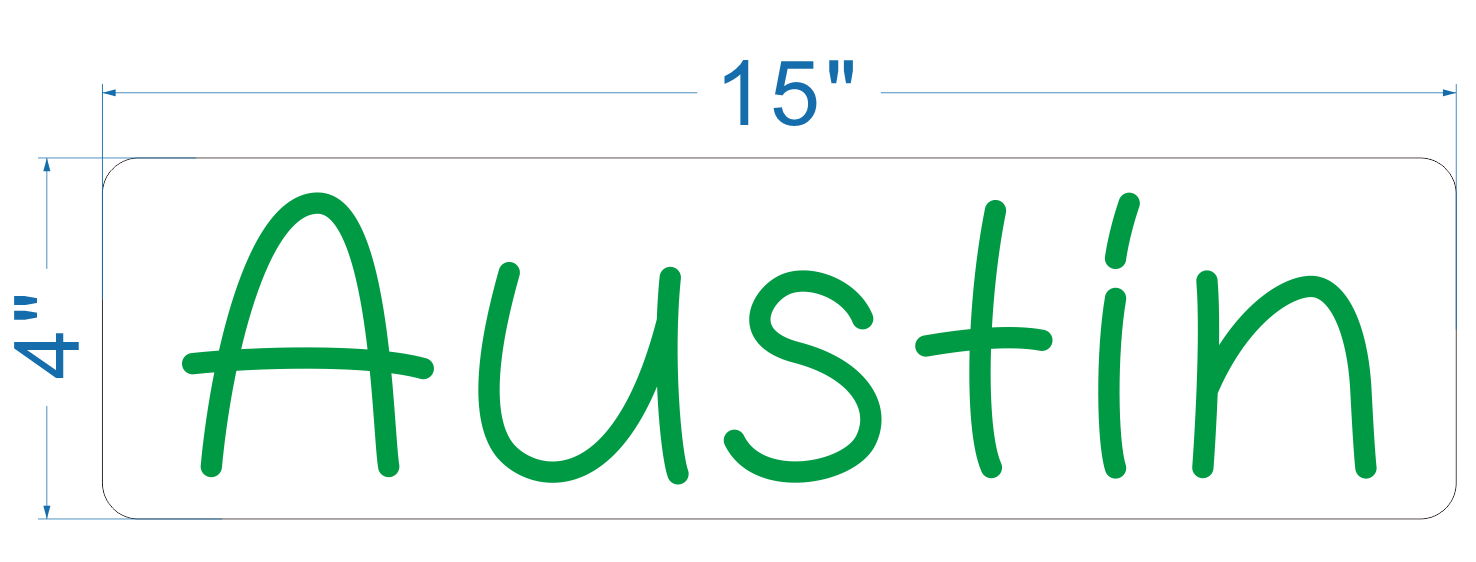 Austin green neon sign