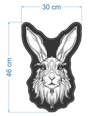 Frontlit 3D sign, outdoor use, 2.5cm depth, 2pcs