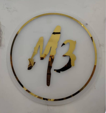 M3 backlit acrylic sign 36 inches